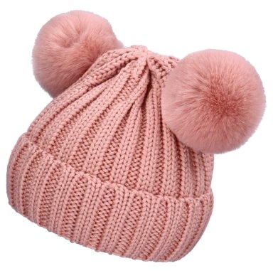 TuTu merino vilnos kepurė su bumbuliukais TuTu merino vilnos kepurė su bumbuliukais