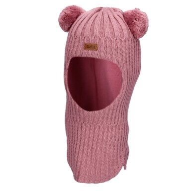 TuTu merino vilnos šalmukas su bumbuliukais TuTu merino vilnos šalmukas su bumbuliukais